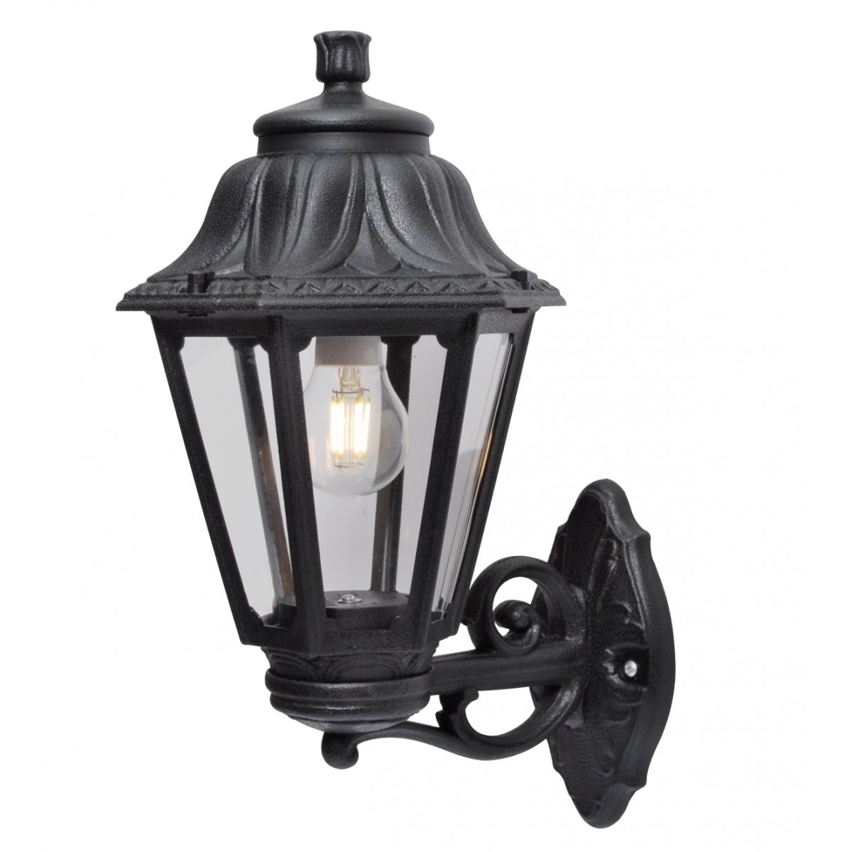 LOCKS & SWITCHES D6-036 DECORATIVE SURFACE MOUNTED PENDANT LIGHT FITTING IN BLACK FINISH