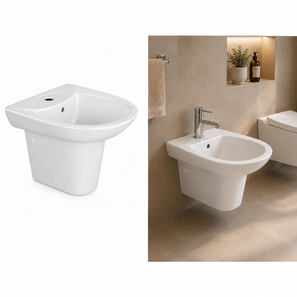 L&S TG-NG02-P P-Trap Water Closet (Complete Set) - Image 2