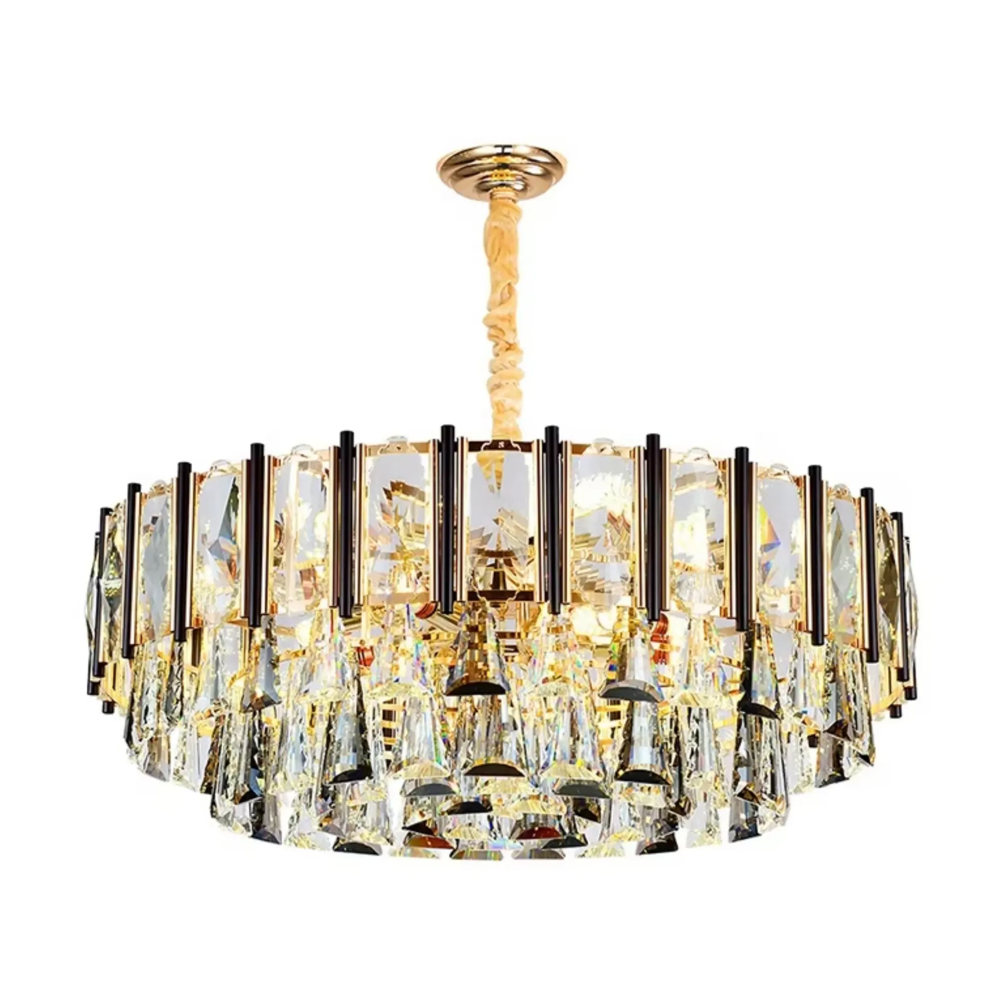 LOCKS & SWITCHES D5-025 DECORATIVE SURFACE MOUNTED PENDANT LIGHT FITTING IN BLACK FINISH