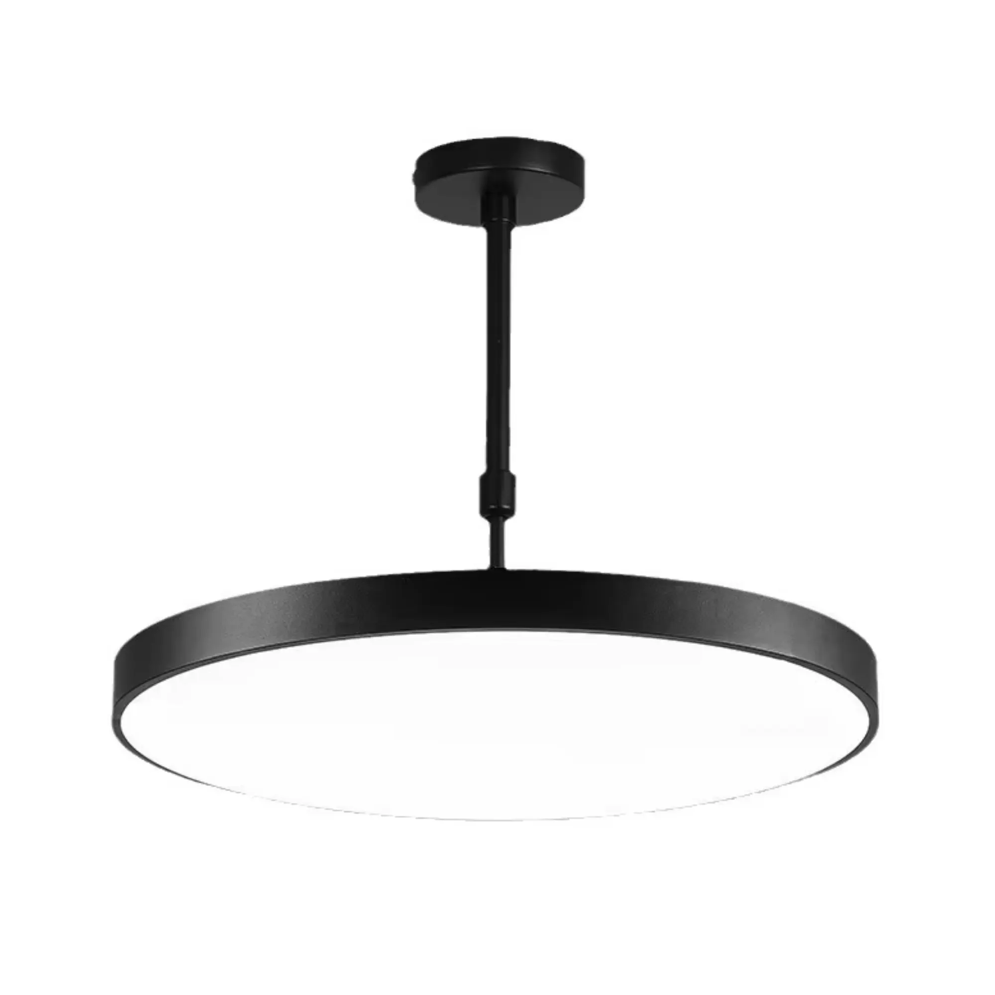 LOCKS & SWITCHES D1-320 DECORATIVE SURFACE MOUNTED PENDANT LIGHT FITTING IN BLACK FINISH